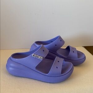 CROCS Crush sandals - light purple women 9